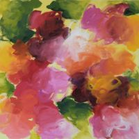 sitting in my garden | 100 x 100cm | 2021