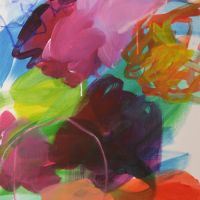 der spaziergang der amsel | Acryl auf LW | 50 x 70cm | 2019